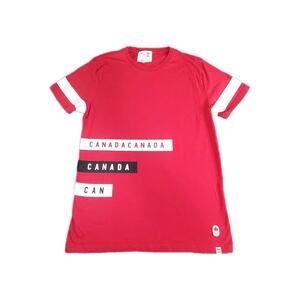 Canada T-Shirt Women's Sz L Red Olympics 100% Cotton C10